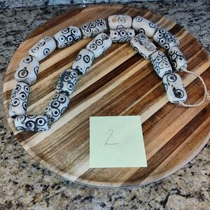 Rare African Hand-carved Bone Beads